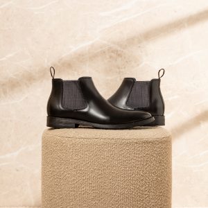 bota chelsea masculina em couro